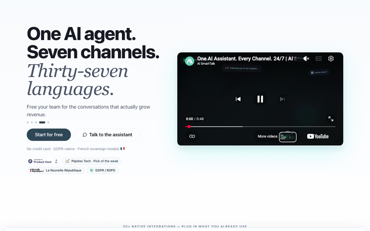 Screenshot of AI SmartTalk